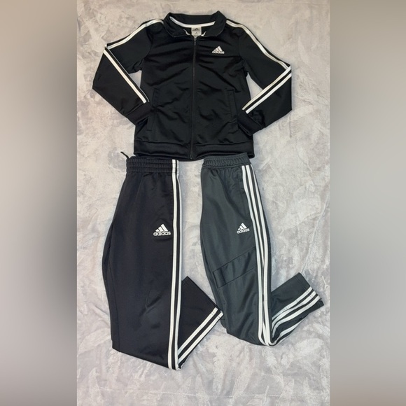 Adidas Classic Black and White Tracksuit with Football Style Pant - Picture 1 of 8